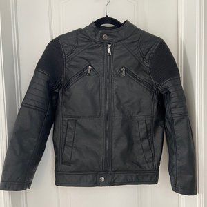 Faux Leather Urban Republic Boys Biker Jacket - Size M (10/12)
